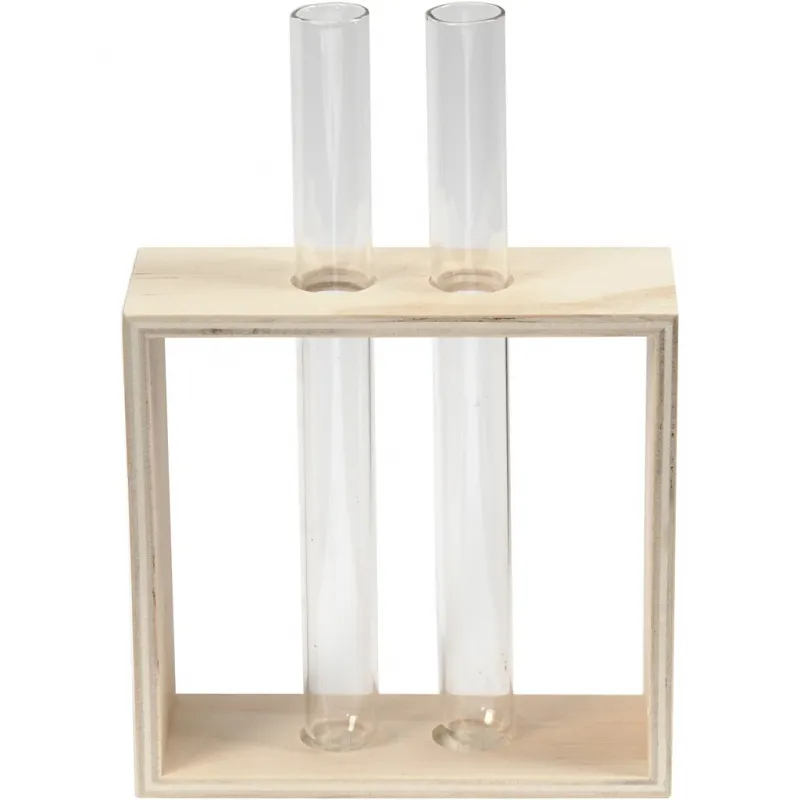 Reagenzglashalter, H 10+15 cm, T 4 cm, B 10,5 cm, 1 Stk