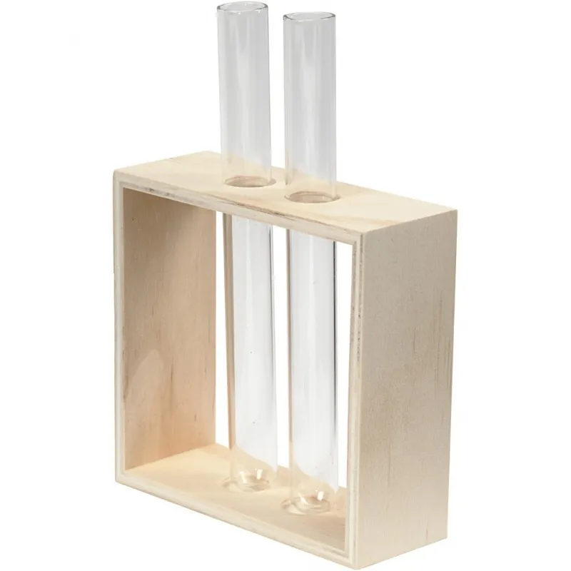 Reagenzglashalter, H 10+15 cm, T 4 cm, B 10,5 cm, 1 Stk