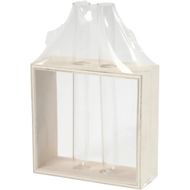 Reagenzglashalter, H 10+15 cm, T 4 cm, B 10,5 cm, 1 Stk