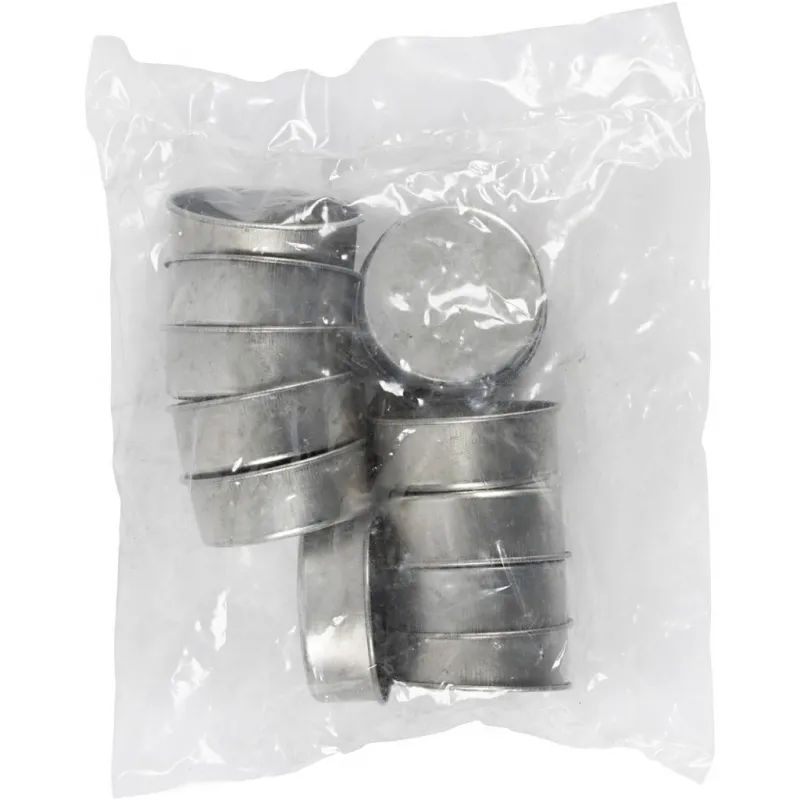 Kerzenmanschetten, H 15 mm, D 44 mm, 12 Stk/ 1 Pck