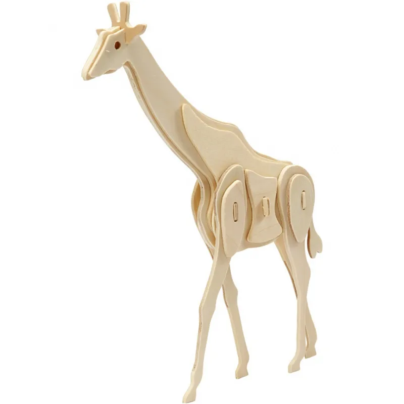 3D-Figur zum Zusammensetzen, Giraffe, Größe 20x4,2x25 cm, 1 Stk