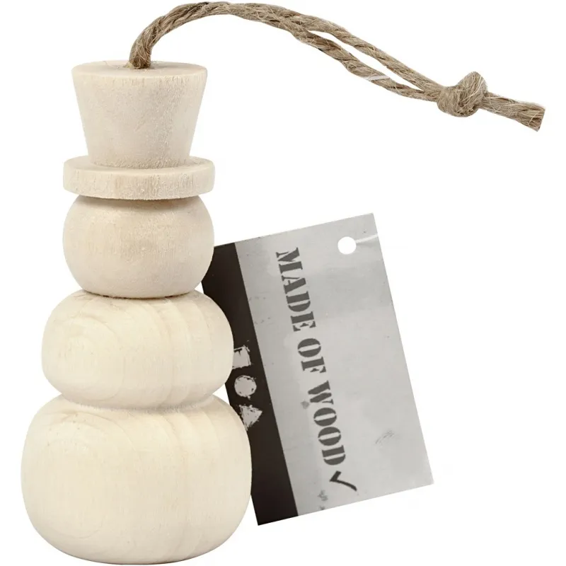 Schneemann, H 7,8 cm, D 3,3 cm, 1 Stk