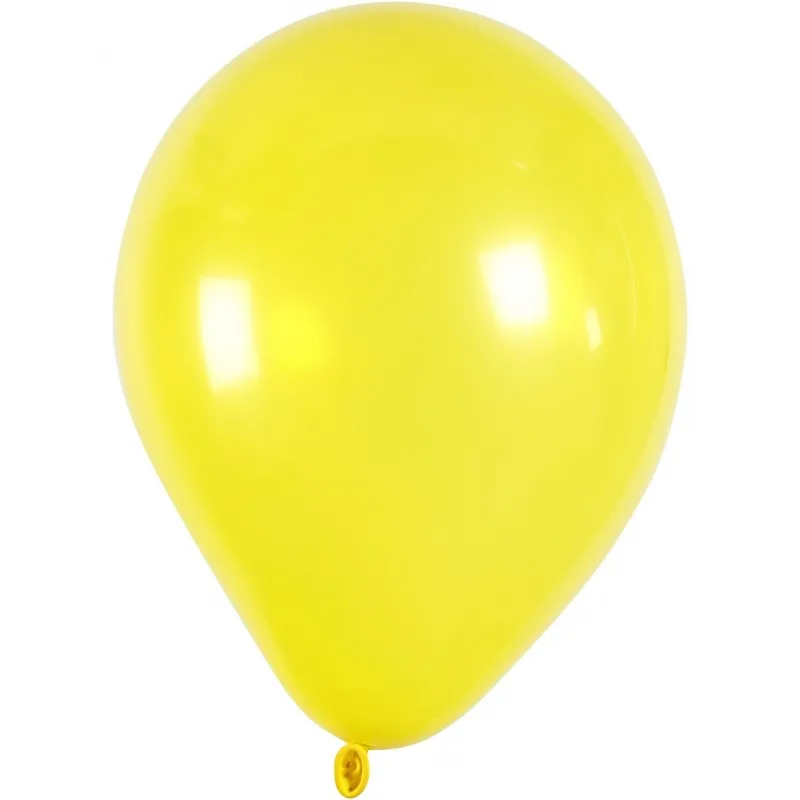 Ballons, D 23 cm, rund, Gelb, 10 Stk/ 1 Pck