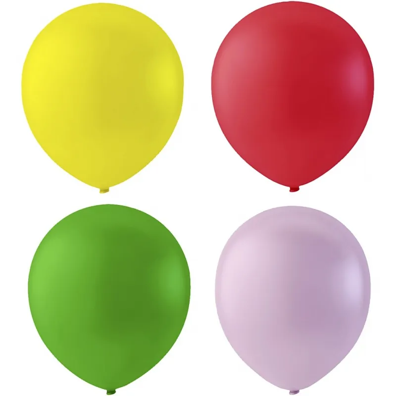 Ballons, D 23 cm, rund, Neonfarben, 10 Stk/ 1 Pck