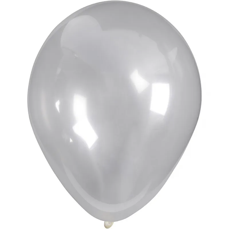 Ballons, D 23 cm, rund, Transparent, 10 Stk/ 1 Pck