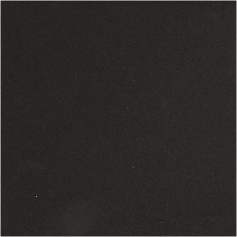 Servietten, Größe 40x40 cm, 60 g, Schwarz, 20 Stk/ 1 Pck
