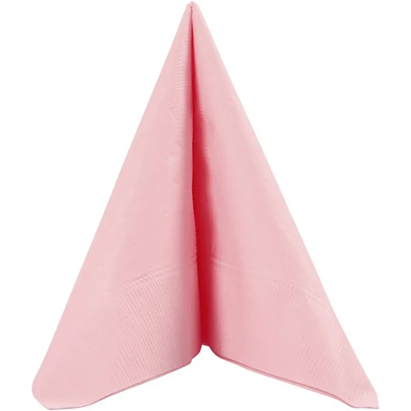 Servietten, Größe 33x33 cm, Rosa, 20 Stk/ 1 Pck