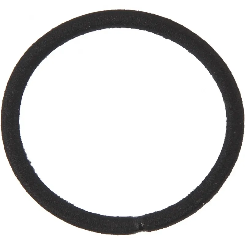 Haargummi, D 45 mm, Dicke 4 mm, Schwarz, 10 Stk/ 1 Pck