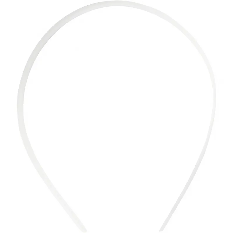Haarreifen, B 13 mm, Weiß, 5 Stk/ 1 Pck
