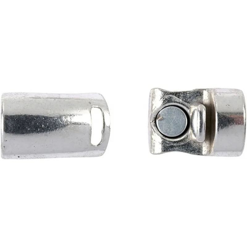 Magnetverschluss, D 26 mm, Lochgröße 10 mm, Antiksilber, 1 Stk