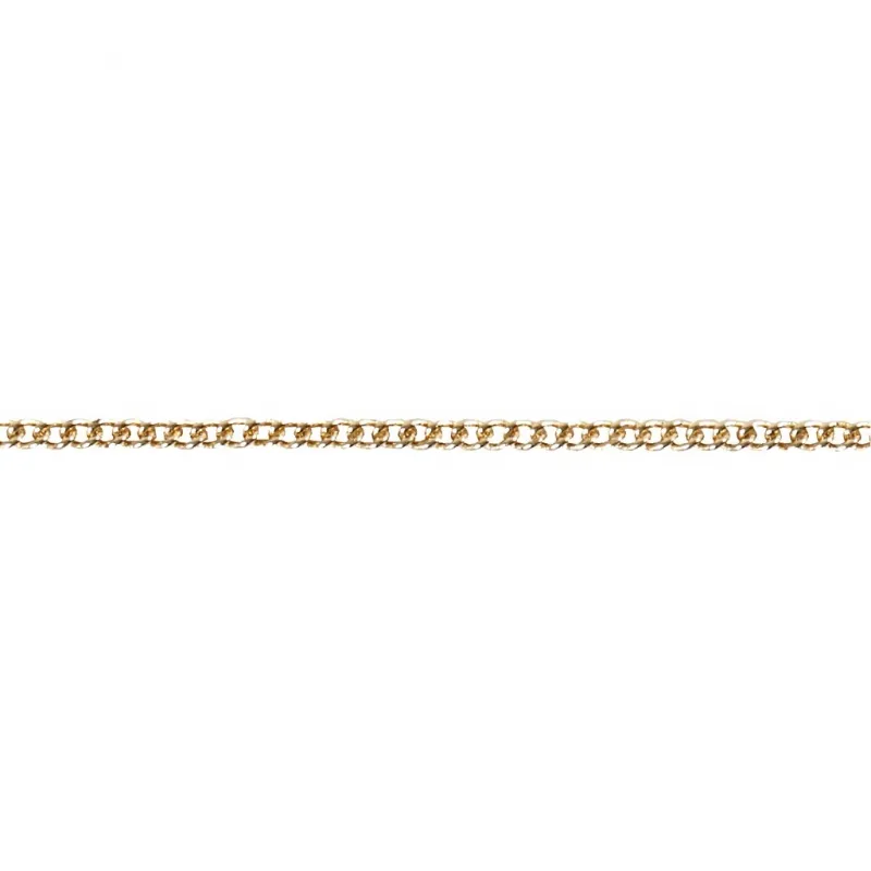 Kette, L 80 cm, D 1 mm, Vergoldet, 1 Stk