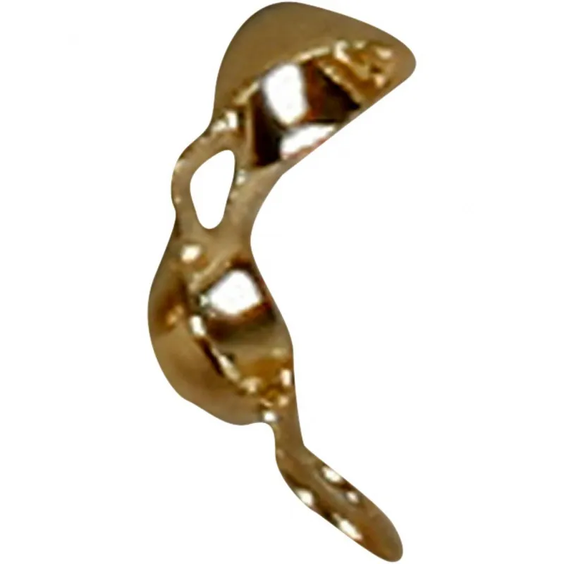 Kalotten mit Öse, L 8 mm, D 3 mm, goldfarben, 100 Stk/ 1 Pck
