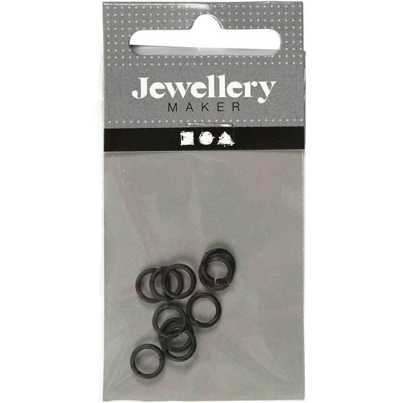 Biegering, Größe 7 mm, Dicke 1 mm, Schwarz, 50 Stk/ 1 Pck
