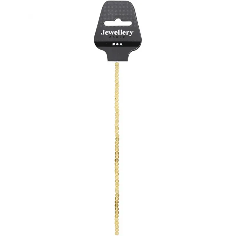 Glasperlen, D 4 mm, Lochgröße 1 mm, Gelb, 45 Stk/ 1 Pck