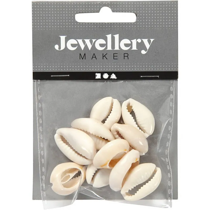Muschelperlen, L 20 mm, 12 Stk/ 1 Pck