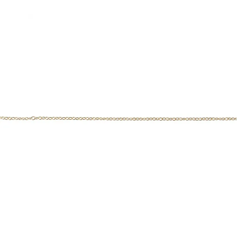 Kette, B 2 mm, Vergoldet, 2 m/ 1 Pck