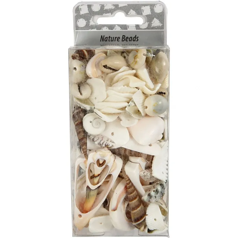 Strandmuscheln, Größe 9-40 mm, Lochgröße 1-1,5 mm, 120 g/ 1 Pck