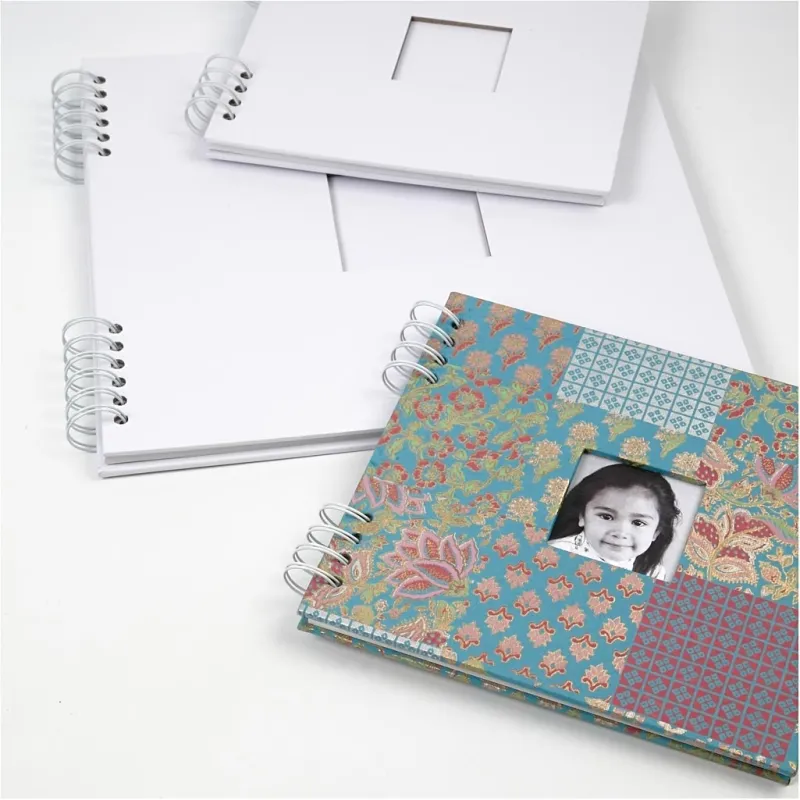 Scrapbook, Größe 20x20 cm, 250 g, Weiß, 1 Stk
