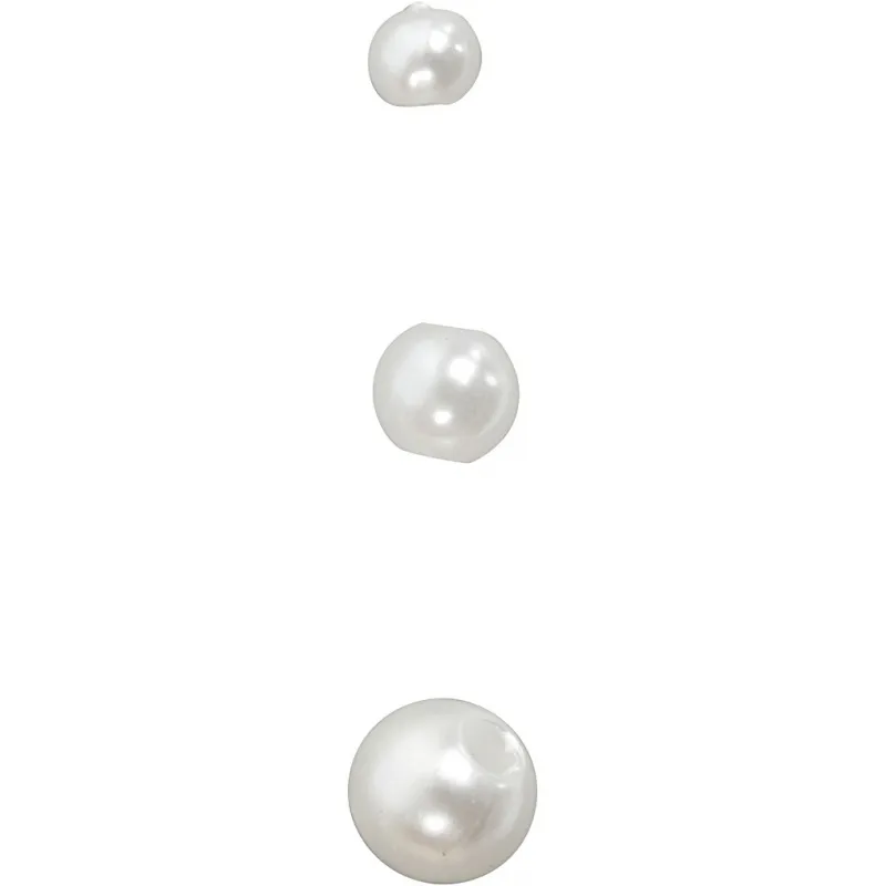 Schmuckperlen, D 3 mm, Lochgröße 0,7 mm, Perlmutt, 150 Stk/ 1 Pck