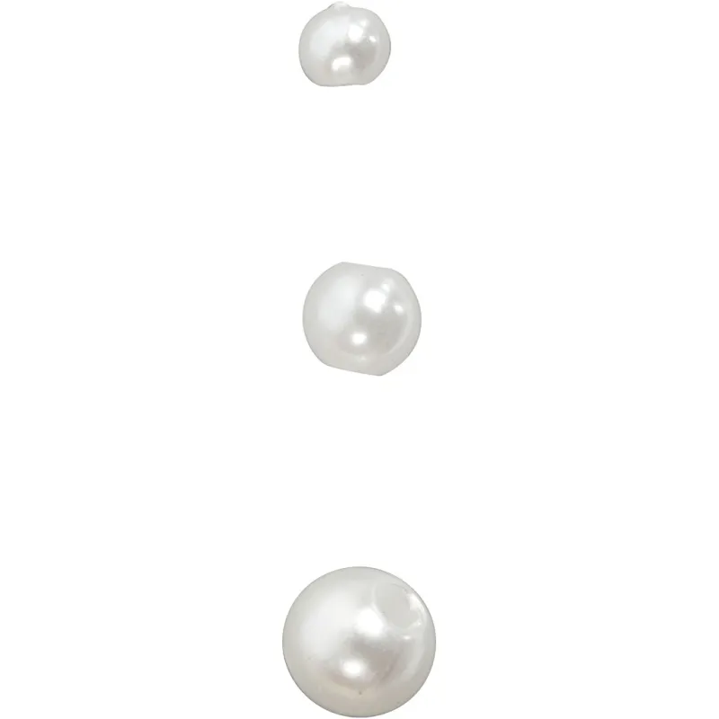 Schmuckperlen, D 5 mm, Lochgröße 0,7 mm, Perlmutt, 100 Stk/ 1 Pck