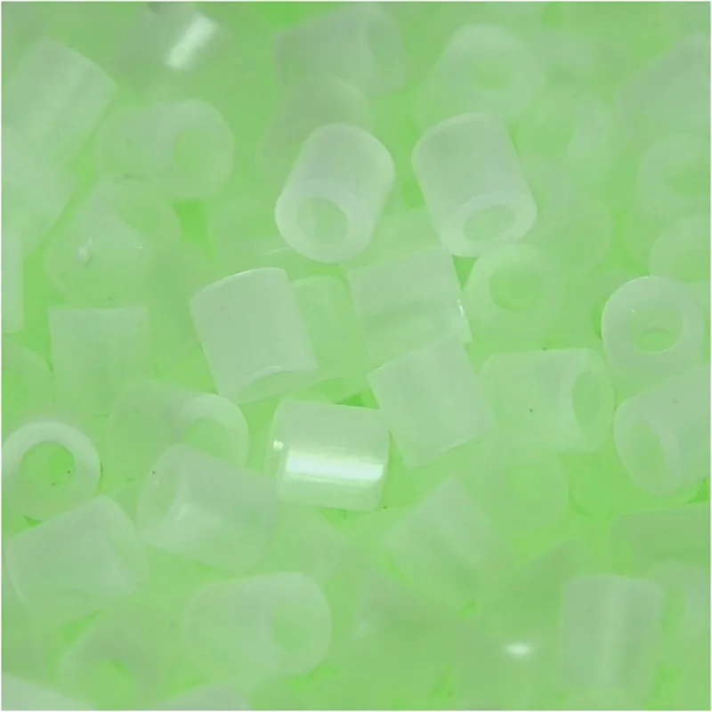 Bügelperlen, Größe 5x5 mm, Lochgröße 2,5 mm, medium, Fluoreszierend  , 6000 Stk/ 1 Pck
