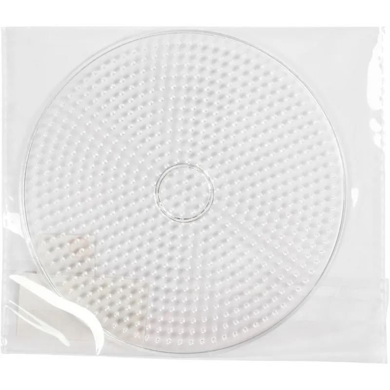 Steckplatte, Großer Kreis, D 15 cm, medium, Transparent, 1 Stk