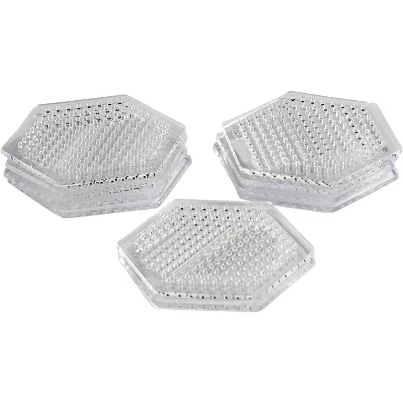 Steckplatte, Kleines Sechseck, Größe 7 cm, medium, 10 Stk/ 1 Pck