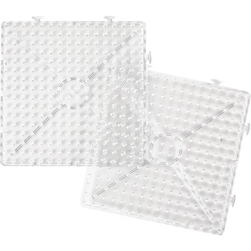 Steckplatte, Großes Quadrat, Größe 15x15 cm, JUMBO, Transparent, 1 Stk