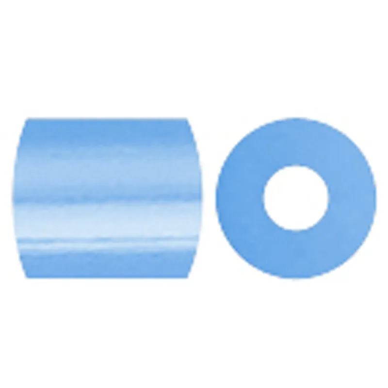 Fotoperlen, Größe 5x5 mm, Lochgröße 2,5 mm, medium, Hellblau (28), 1100 Stk/ 1 Pck