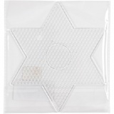 Steckplatte, Größe 15x15 cm, medium, Transparent, 1 Stk
