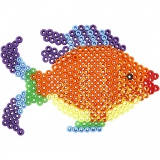 Steckplatte, Ente, Elefant, Giraffe, Bär, Pferd und Fisch, Größe 10x11-13x16,5 cm, medium, 6 Stk/ 1 Pck