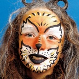 Eulenspiegel Gesichtsschminke - Motivset, Löwe, Sortierte Farben, 1 Set