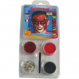 Eulenspiegel Gesichtsschminke - Motivset, Spiderman, Sortierte Farben, 1 Set