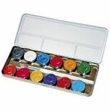 Eulenspiegel Gesichtsschminke, Weiß, 12 Farbe/ 1 Set
