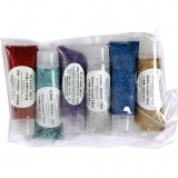 Glitter-Gel, Sortierte Farben, 6x18 ml/ 1 Pck