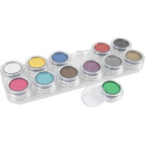 Grimas Gesichtsschminke auf Farbpalette, Sortierte Farben, 12x2.50 ml/ 1 Stk