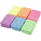 Soft Foam, Neonfarben, 6x10 g/ 1 Pck