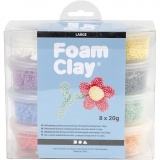 Foam Clay Large, Sortierte Farben, 8x20 g/ 1 Pck
