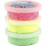 Foam Clay® , Hellgrün, Neonpink, Neongelb, 3x14 g/ 1 Pck