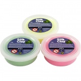 Silk Clay®, Hellgrün, Neonpink, Neongelb, 3x14 g/ 1 Pck