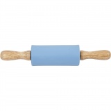 Teigrolle, L 23 cm, D 4.5 cm, Hellblau, 1 Stk