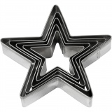 Ausstechförmchen, Stern, Größe 8 cm, 5 Stk/ 1 Pck