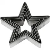 Ausstechformen, Stern, Größe 8 cm, 5 Stk/ 1 Pck
