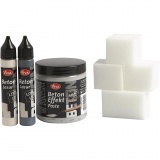 Beton-Effektpaste, Grau, 1 Set