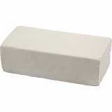 Soft Clay Knetmasse, Größe 13x6x4 cm, Weiß, 500 g/ 1 Pck