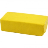 Knetmasse, Größe 13x6x4 cm, Gelb, 500 g/ 1 Pck