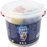 Knetmasse, H 9,5 cm, Sortierte Farben, 400 g/ 1 Eimer