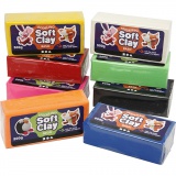 Knetmasse, Sortierte Farben, 8x500 g/ 1 Pck