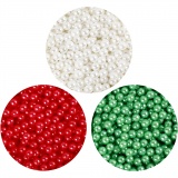 Pearl Clay® , Grün, Rot, Weiß, 1 Set, 3x25+38 g