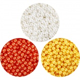 Pearl Clay® , Orange, Weiß, Gelb, 1 Set, 3x25+38 g